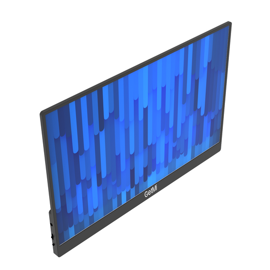 GetMi P160B portable monitor angled front view