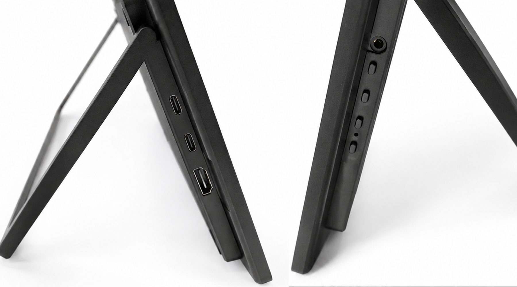 GetMi P238 USB-C, HDMI and audio connections