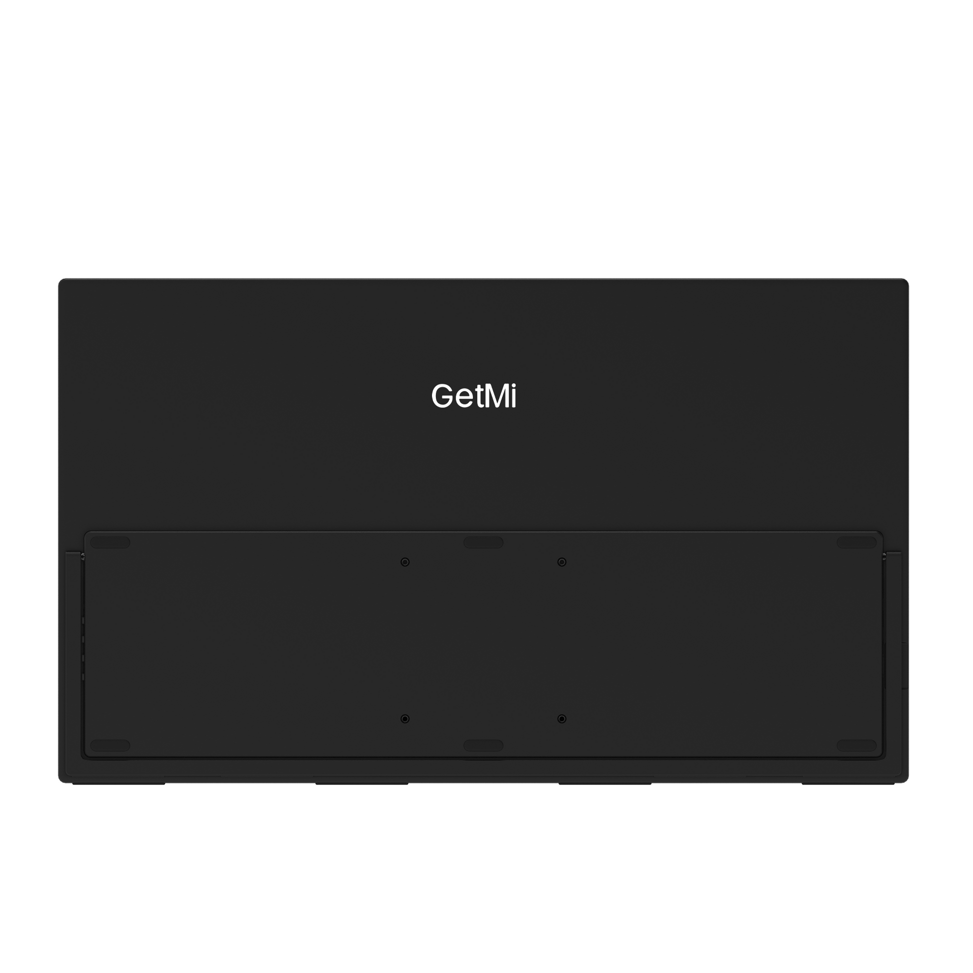 GetMi P238 monitor rear view and integrated stand