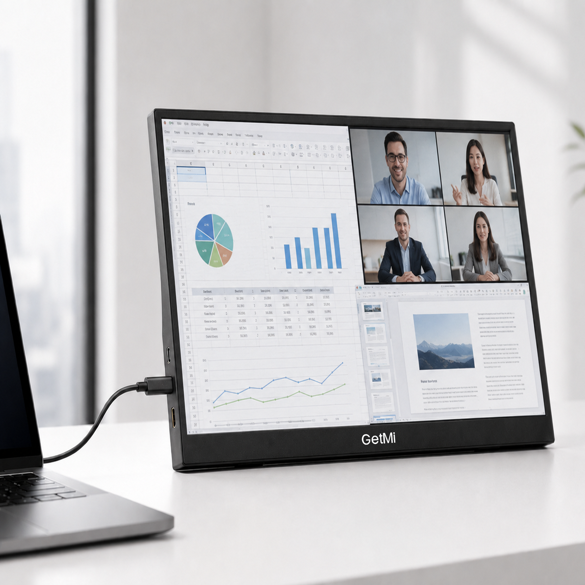 GetMi P150 portable monitor for everyday work